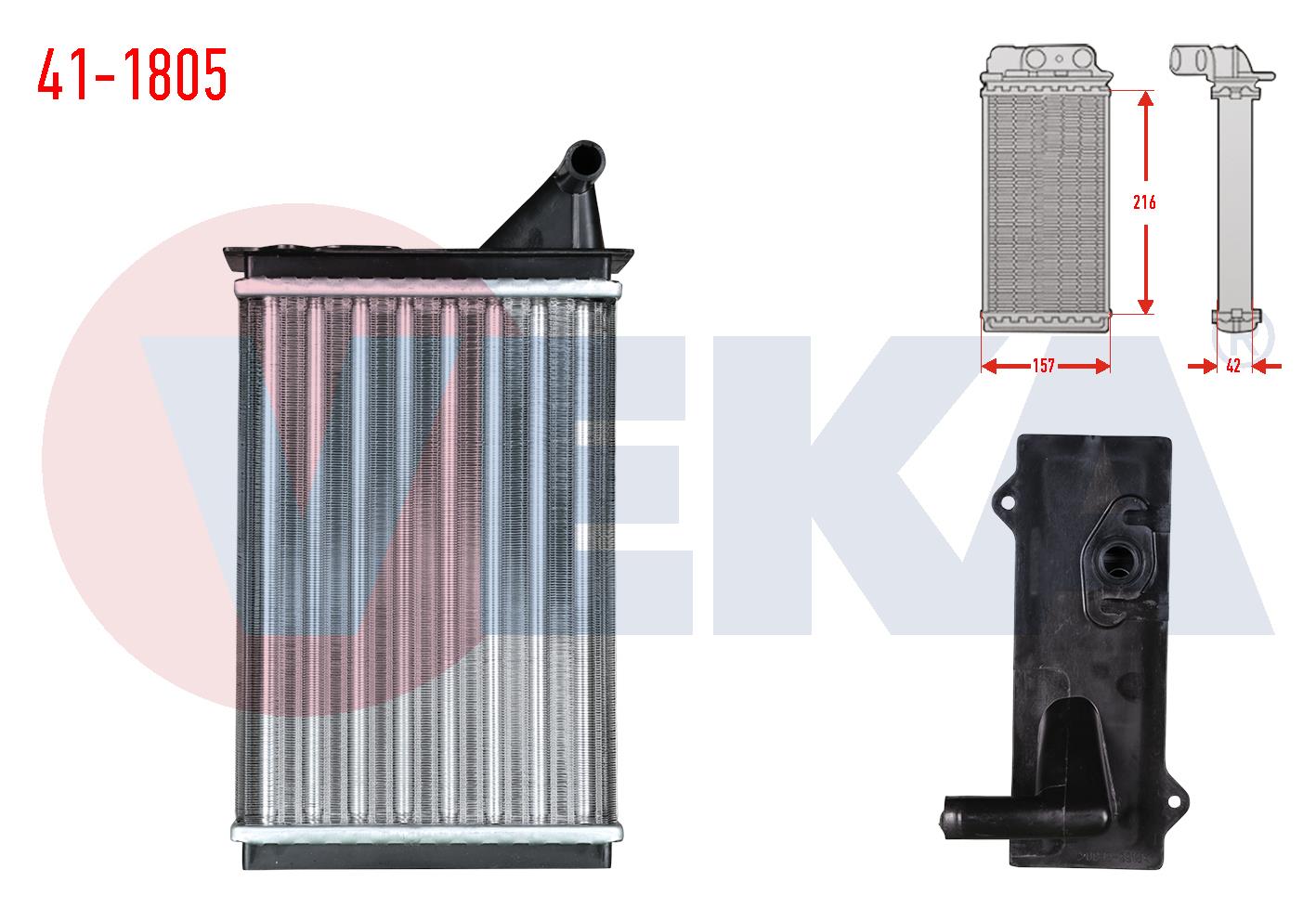 KALORIFER RADYATORU MEKANIK FIAT UNO 70 1.4i 1994-2000