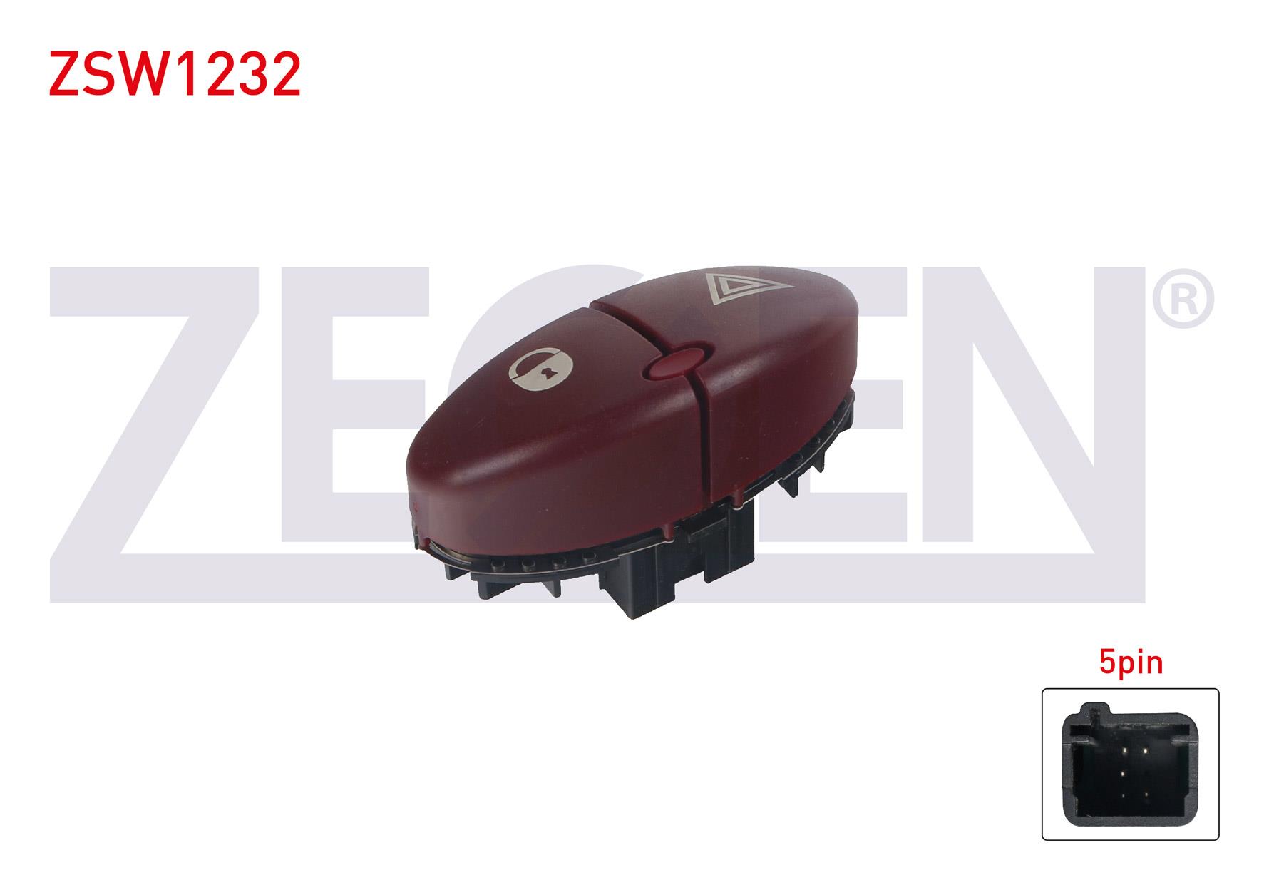 KAPI KILIT VE FLASOR ANAHTARI 5 PIN PEUGEOT 206 1998-2006