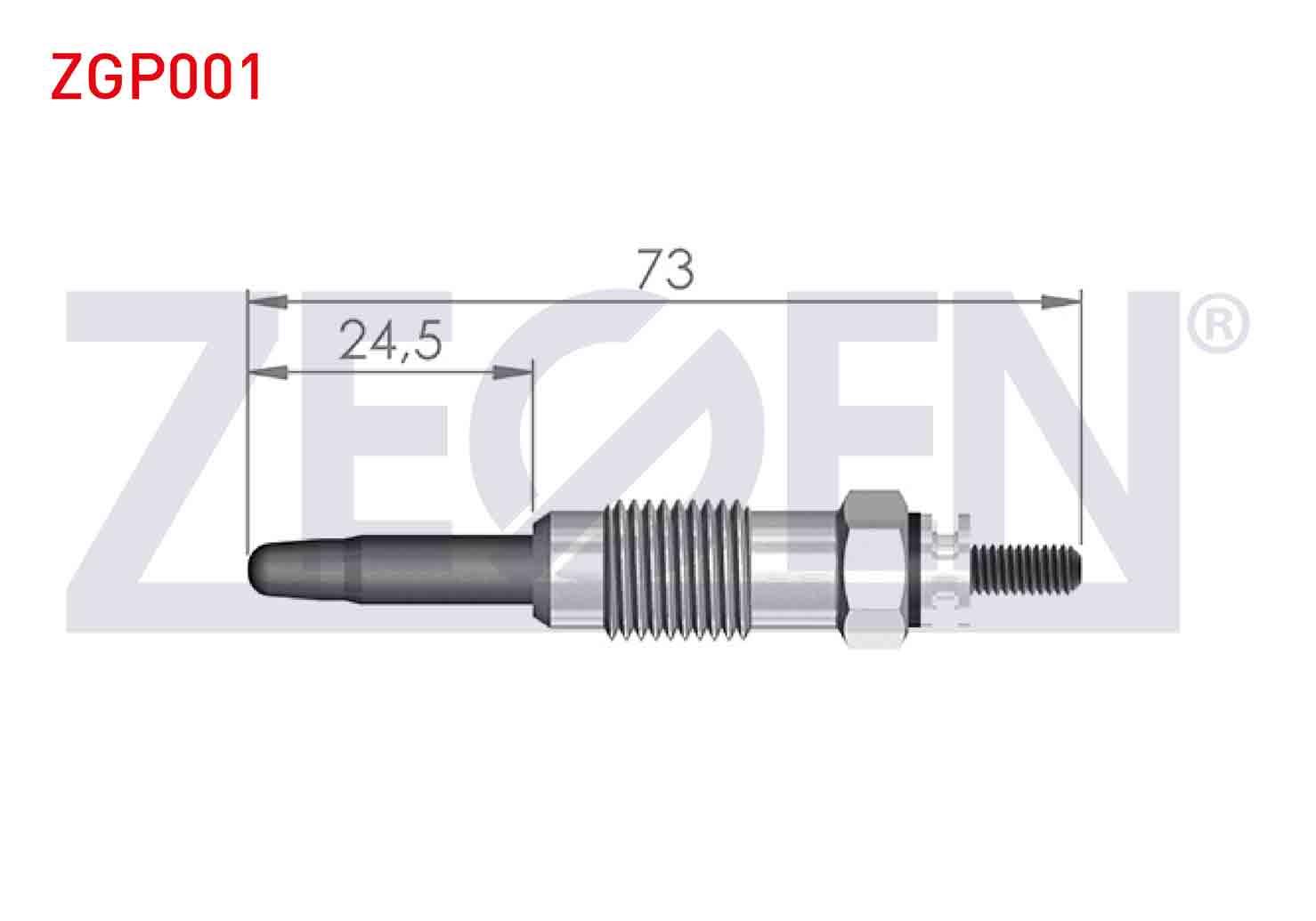 KIZDIRMA BUJI 11V CITROEN BERLINGO (MF) 1.9D 1996-2008 / CITROEN JUMPER I 1.9TD 1994-2002 / FIAT DUCATO (230) 1.9TD 1994-2002 / PEUGEOT PARTNER (5,5F)