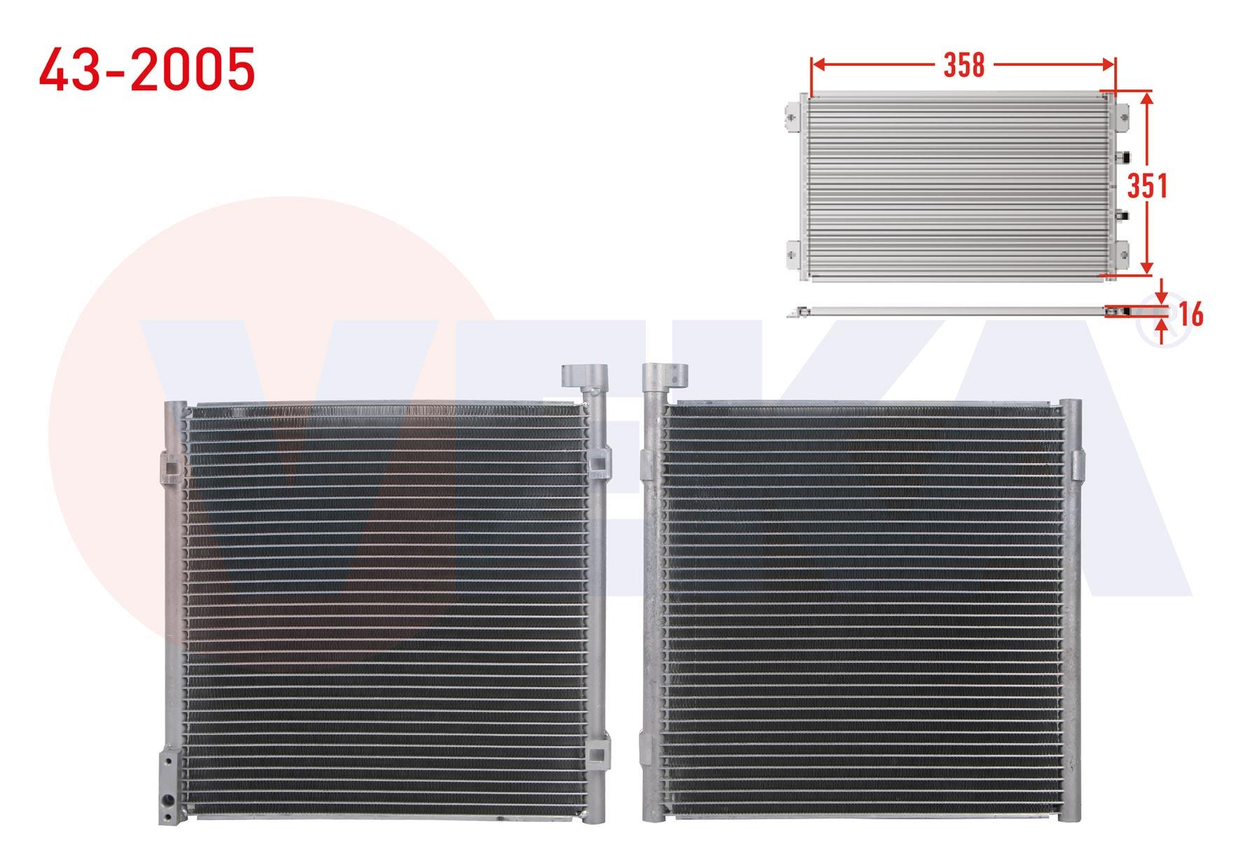 KLIMA RADYATORU HONDA CIVIC VI 1.4i - 1.5i - 1.6i 1995-2001/ HR-V (GH) 1.6 1999-2005/ ROVER 400 (RT) 416 GSI - 418 D 1995-2000 / 45 (RT) 1.6 - 1.8 200