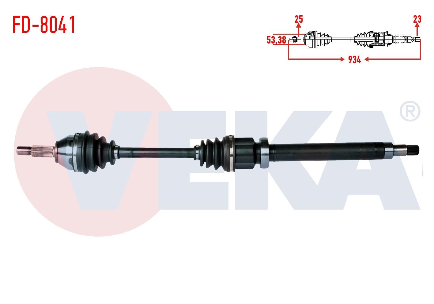 KOMPLE AKS SAG ON FORD FOCUS I (DAW,DBW) 1.4i 16v UZUNLUK 934mm 1998-2004 1602942 RMXS4W3219BA XS4W3B436DB 3667429 XS4W3B436DA 1122810 1348325 RMXS4W3