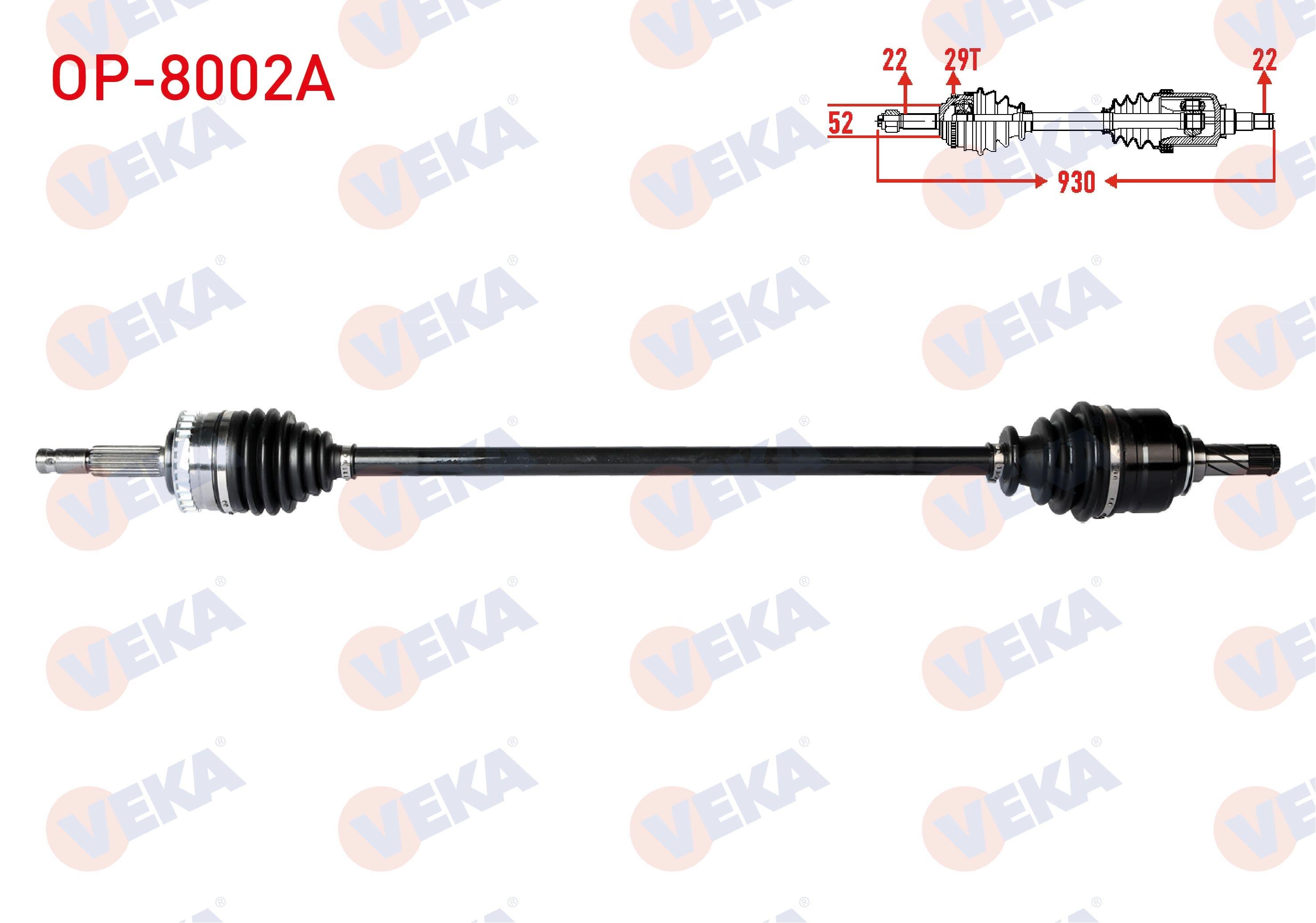 KOMPLE AKS SAG ON OPEL CORSA C 1.3 CDTI ABSLI 29 DIS UZUNLUK 930mm 2000-2006374773 24427064 26095017 374443 374370 374466 26092313 374374 26076878