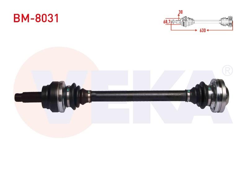 KOMPLE AKS SOL-SAG ARKA BMW X5 (F15) 2.5 D XDRIVE A-T UZUNLUK 630 mm 2012- 33204567167 33207564558 305294