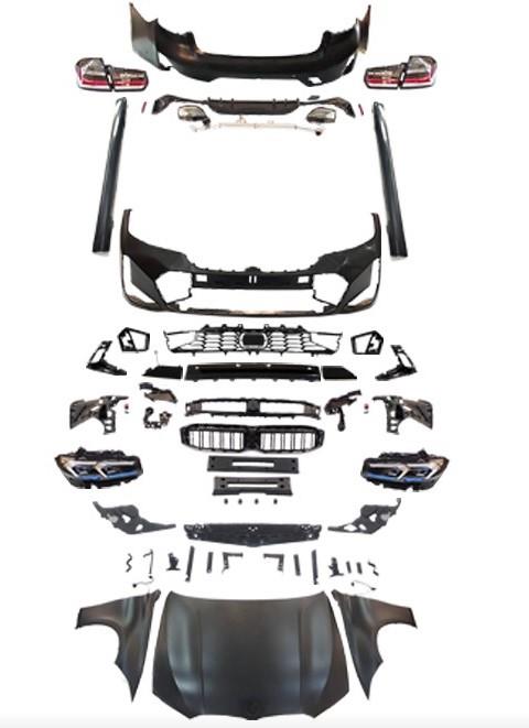 KOMPLE BODY KİT F30+LCI [DONUSUM => G20-LCI] 0-0-ÇıKıŞ, MRŞP-LI, PANJ-LU, EGZ.UÇLU, KAPUT/ÇAMURLUK, FAR/STOP -M-TECH-