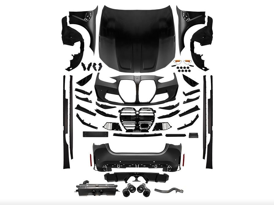 KOMPLE BODY KİT G22 2B2-YANDANÇıKıŞ, MRŞP-LI, PANJ-LU, EGZ.UÇLU, KAPUT/ÇAMURLUK -///M4 (G82) STYLE- 2019-21