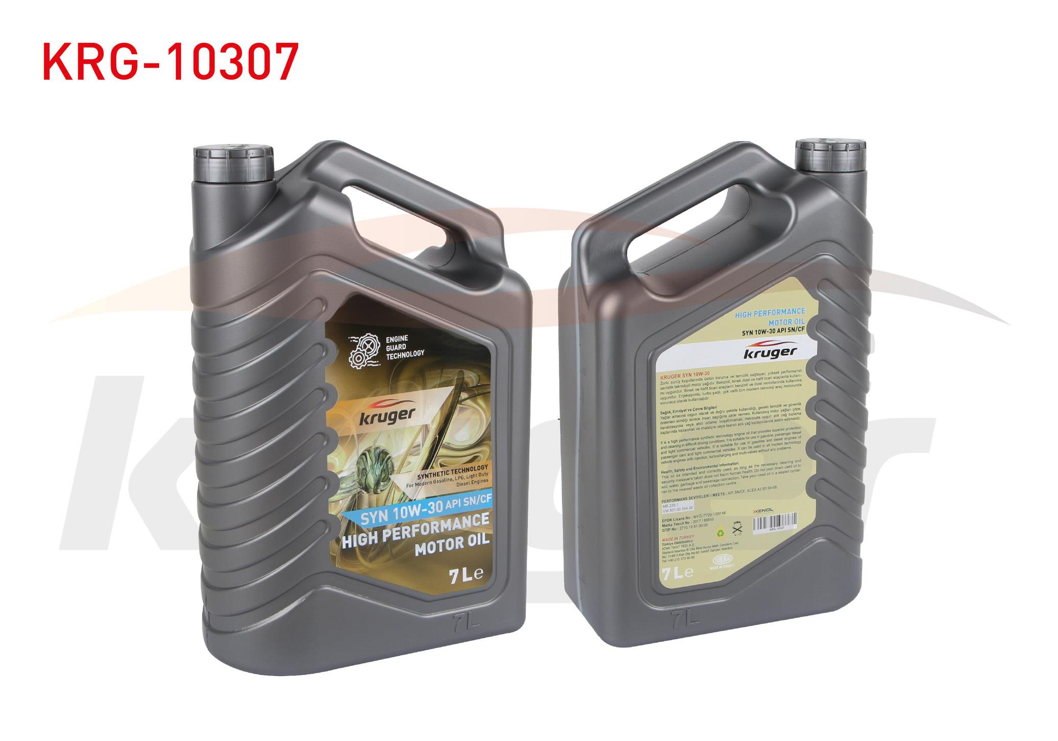 MOTOR YAGI 10W30 YARI SENTETIK 7 LT API SN/CF(2710.19.81.00.00)