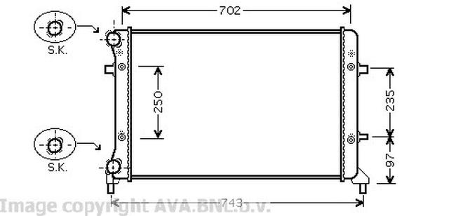 SU RADYATÖRÜ BLF-BLR  GOLF 5 1.6-2.0 FSİ