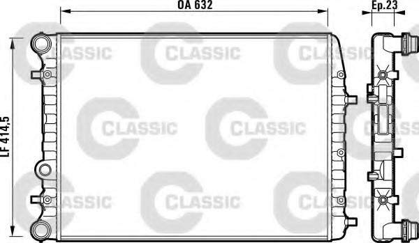 SU RADYATÖRÜ MEKANİK AMF-BBY-BBZ-BKY  POLO 4-5 1.4 TDİ-1.4 16V - 6Q0121253L