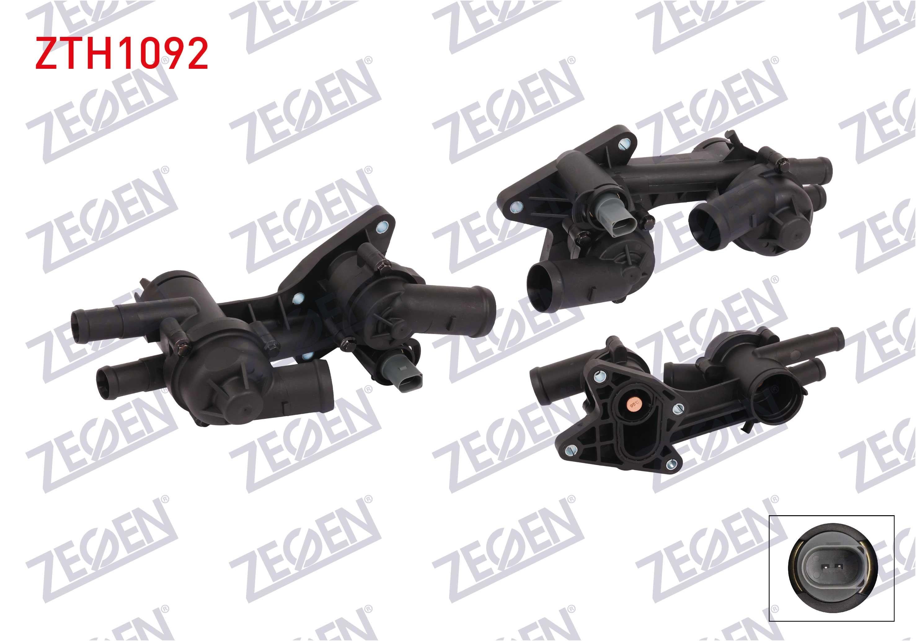 TERMOSTAT KOMPLE MUSURLU 80 - 95 C VW GOLF V 1.4 TSI 2003-2009 / JETTA IV 1.4 TSI 2011- / TIGUAN 1.4 TSI 2007-2016 / AUDI A1 1.4 TFSI 2010- /SEAT IBIZ