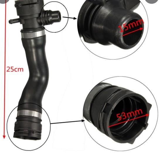 YEDEK SU DEPO HORTUMU E90 E91 E92 E84 320 325 330 N47 D20 A - N47 D20 C M57 D30 (306D3) - N57 D30 A