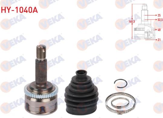 AKS KAFASI SOL-SAG ON DIS 25X21X52,5 UZUNLUK 148,5mm ABSLI 48 DIS HYUNDAI i10 II (BA, IA) 1.0 - 1.2 A-T 2013-