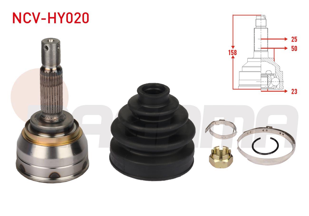AKS KAFASI SOL-SAG ON DIS 25X23X50 UZUNLUK 158mm HYUNDAI ACCENT ADMIRE 1.5 CRDI 2003-2006