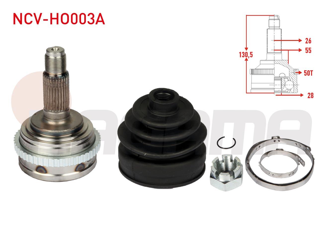 AKS KAFASI SOL-SAG ON DIS 26X28X55 ABSLI 50 DIS UZUNLUK 129,4mm HONDA CIVIC VI 1.4i - 1.6i 1995-2001
