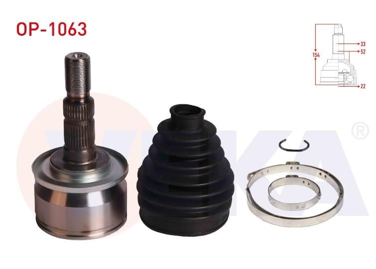 AKS KAFASI SOL-SAG ON DIS OPEL ASTRA J 1.6i A-T 33X22X52 UZUNLUK 154 mm 2009-2016 13367065