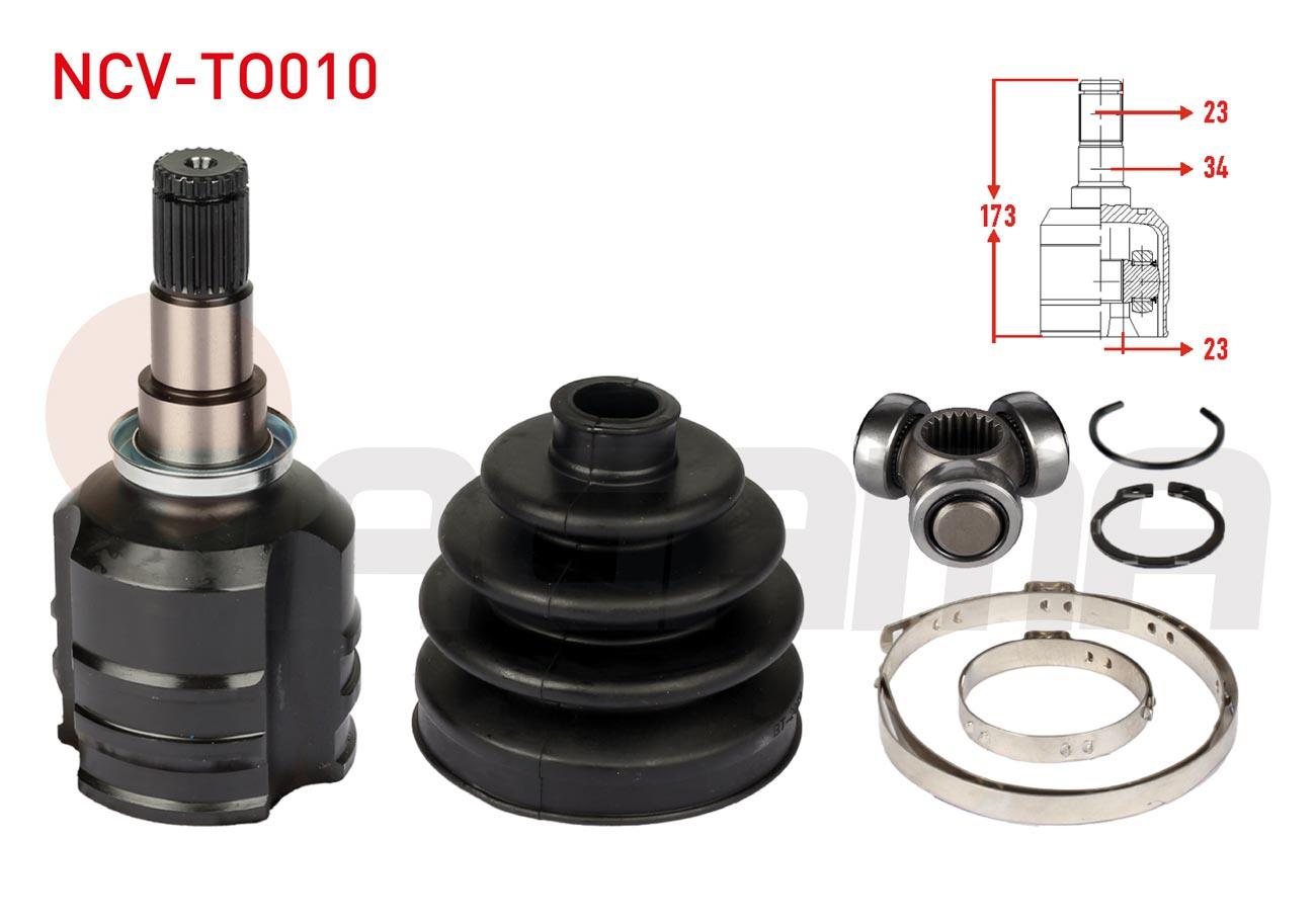 AKS KAFASI SOL-SAG ON IC 23X23X34 UZUNLUK 173mm TOYOTA COROLLA (_E12_) 1.4 VVT-I - 1.6 VVT-I 2002-2007