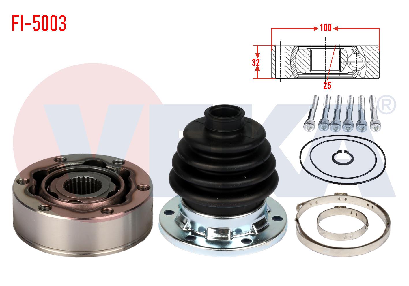AKS KAFASI SOL-SAG ON IC 25X32X100 FIAT TEMPRA 1.4i 1992-1999