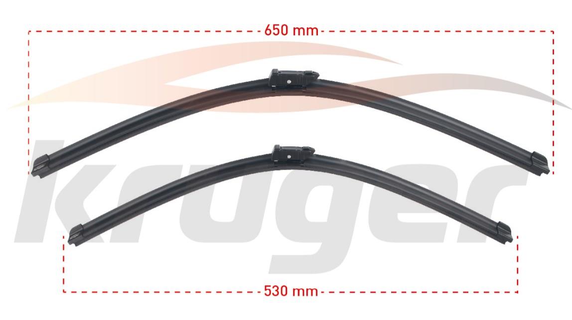 ARAC BAZLI SILECEK SETI 650-530mm VW TIGUAN (AD1- BT1) / AUDI A6 (4G2-C7) / A7 SPORTBACK (4GA) / RS7 SPORTBACK (4GA) / S6 (4G2-C7) / S7 SPORTBACK 8F19