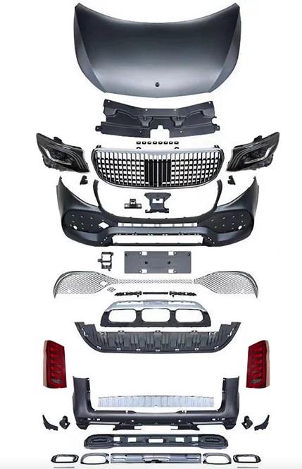 BODY KİT VITO447 PDCLI:ÖN/ARKA, 2B2-ÇıKıŞ, PANJ-LU, KAPUT, FAR/STOP -GLS MAYBACH- 2015-