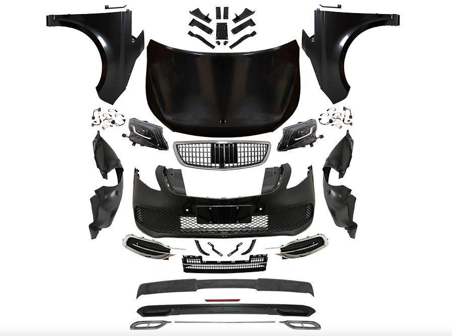 BODY KİT VITO639 [DONUSUM=> VITO447] PDCLI:ÖN TARAF, PANJ-LU, KAPUT/ÇAMURLUK, FAR -MAYBACH M STYLE-