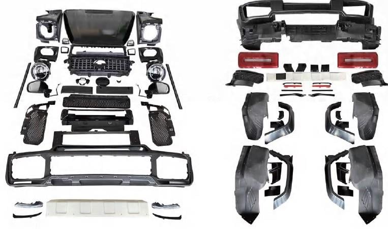 BODY KİT W463 [2012-18 DONUSUM=> W464] PANJ-LU, KAPUT, FAR/STOP, AYNALAR, ÇAMURLUKLAR/DODIKLER -BRABUS-