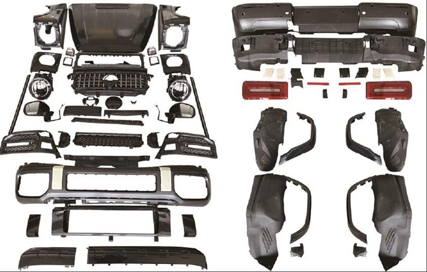 BODY KİT W463 [2012-18 DONUSUM=> W464] PANJ-LU, KAPUT, FAR/STOP, AYNALAR, ÇAMURLUKLAR/DODIKLER -AMG-