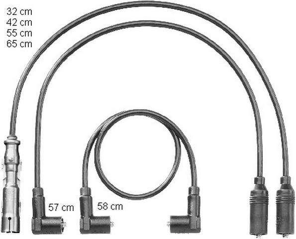 BUJİ KABLO SETİ POLO CLASSİC -1.6 5 ADET  AFT 1997-00