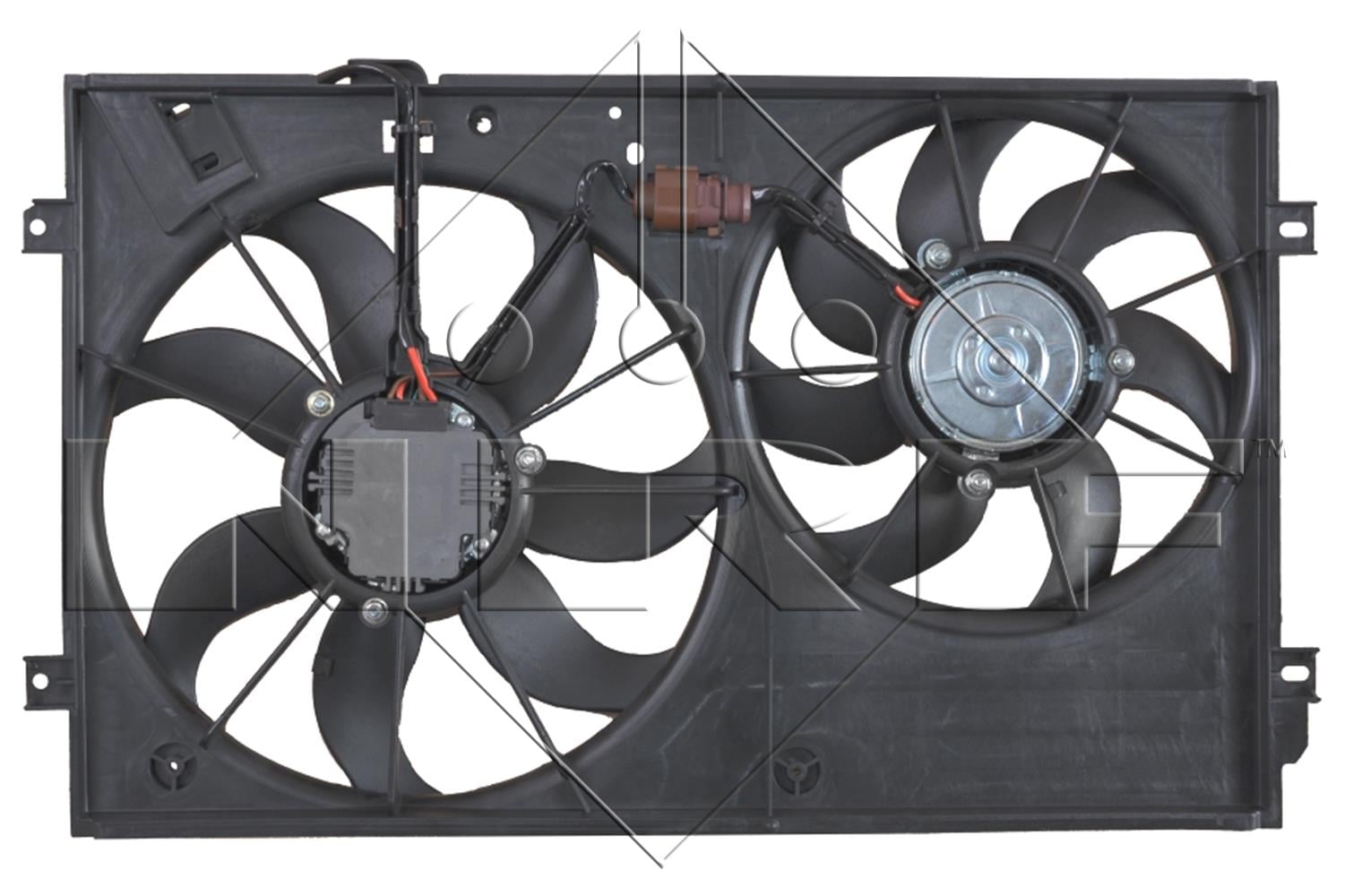 FAN MOTORU DAVLUMBAZLI CIFTLI KASA 400mm GOLF V-VI - PASSAT 1.2 TSI - 1.4 TSI - 1.6i - 1.6 TDI 03-13/ A3 1.2 - 1.4 - 1.6 03-12/ LEON 1.2 TSI - 1.4 TSI