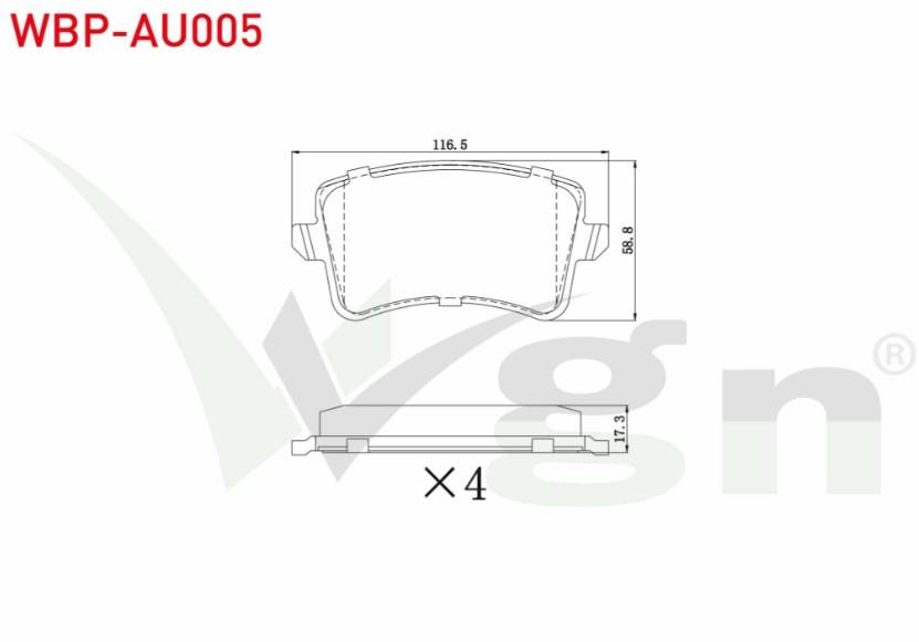 FREN BALATA ARKA A4 1.8 TFSI 2007-2015/ 2.0 TDI 2007-2015/ 3.0 TDI 2007-2015/ A5 (8T3) 1.8 TFSI 2007-2017/ 3.0 TDI 2007-2017/ 3.0 TFSI 2007-2017/ Q5 (8R) 2.0 TFSI 2008-/ 2.0 TDI 2008-/ 3.0 TDI 2008-