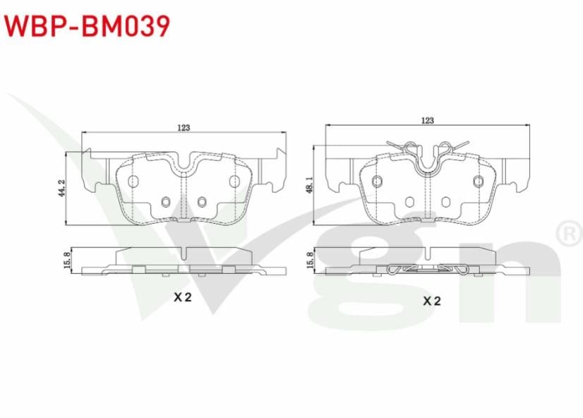 FREN BALATA ARKA BMW 2 SERISI (F45) 218 i 2014-