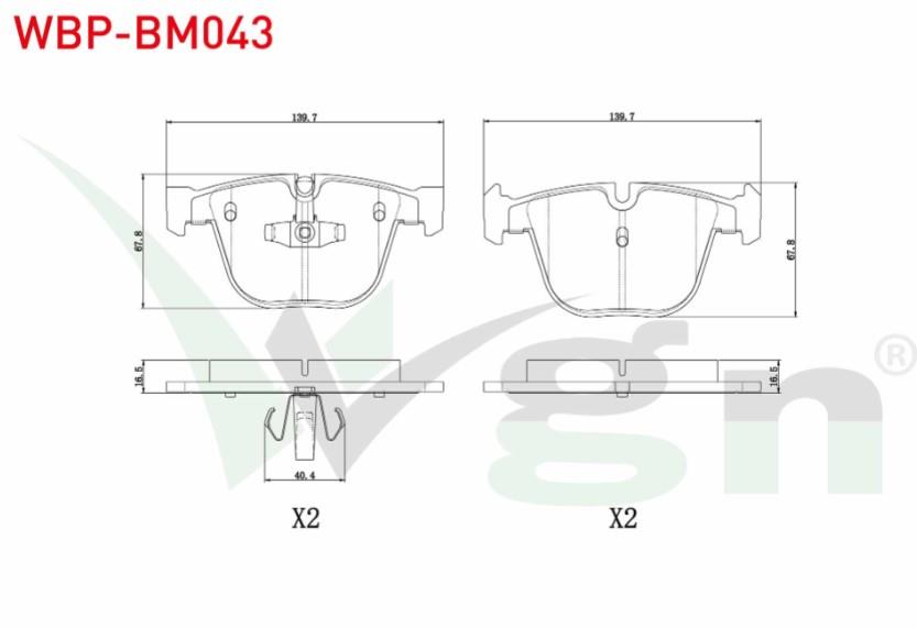 FREN BALATA ARKA BMW 5 SERISI GRAN TURISMO (F07) 520 D 2009-