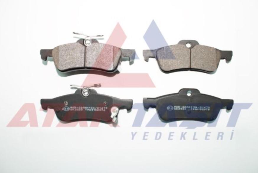 FREN BALATA ARKA IKAZLI HONDA CIVIC IX 1.6i 2012-2016/ CIVIC IX 1.6 I-DTEC 2012-2016/ CIVIC IX 1.4i 2012-2016/ TOYOTA YARIS (P13) 1.4 D-4D 2011-/ YARIS (P13) 1.33 2011-/ YARIS (P13) 1.5 HYBRID 2011-