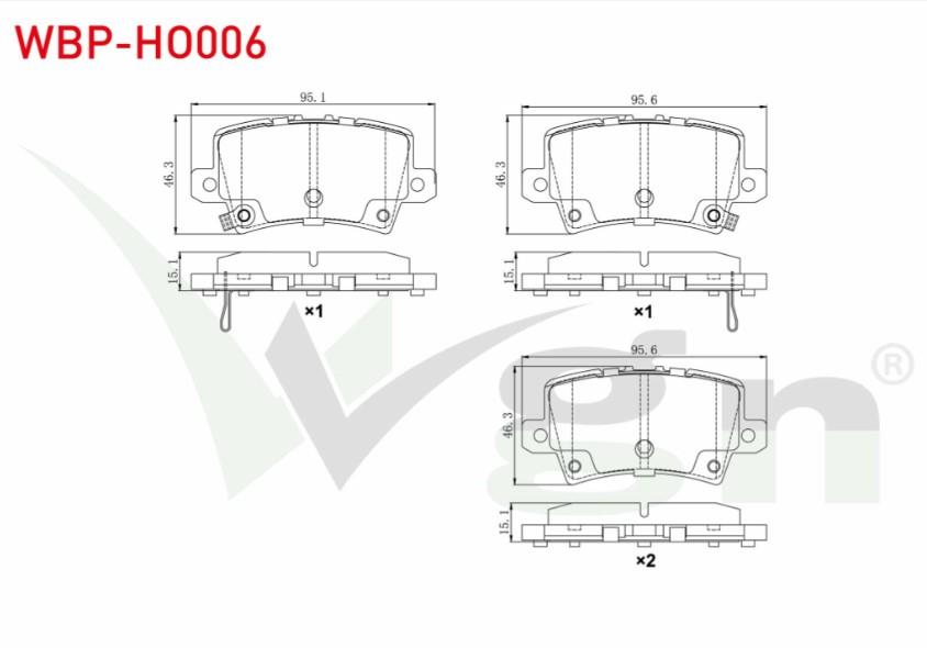 FREN BALATA ARKA IKAZLI HONDA CIVIC VIII 1.4 2005-2012 / HONDA CIVIC VIII 1.8 2005-2012