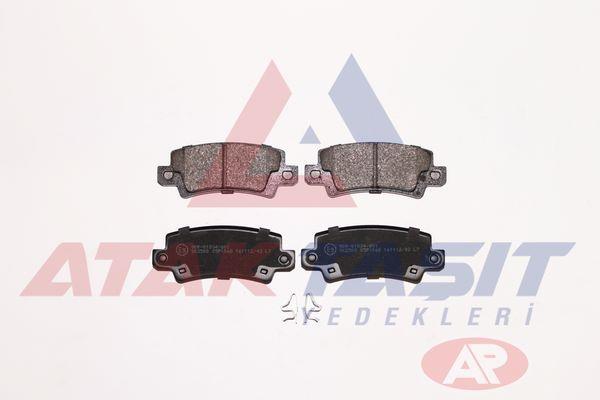 FREN BALATA ARKA IKAZLI TOYOTA COROLLA 1.4 VVT-I 2002-2007/ COROLLA 1.6 VVT-I 2002-2007/ COROLLA 1.4 D-4D 2002-2007/ COROLLA VERSO 1.6 2004-2009/ COROLLA VERSO 2.0 D-4D 2004-2009