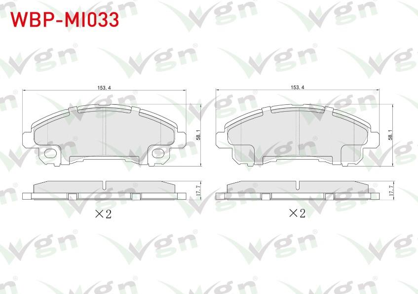 FREN BALATA ARKA MITSUBISHI FUSO CANTER EURO 6 2017-