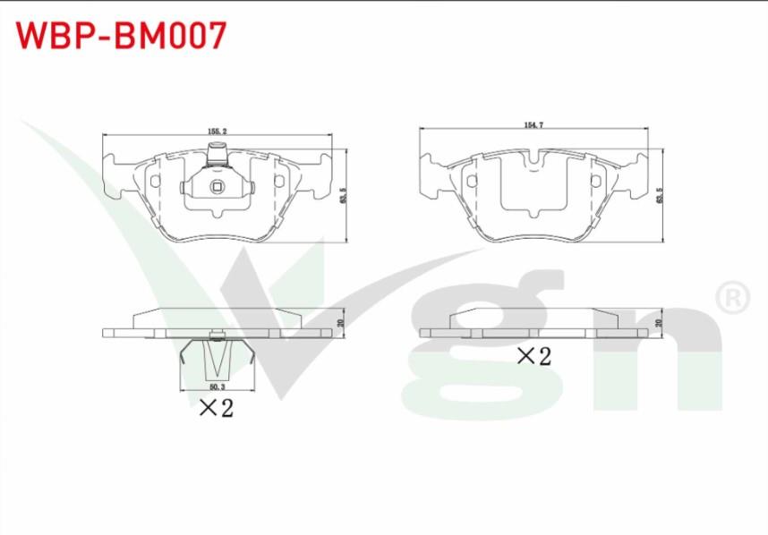 FREN BALATA ON BMW 5 SERISI (E39) 525 D 1995-2003 / (E39) 520 i 1995-2003 / (E39) 523 i 1995-2003