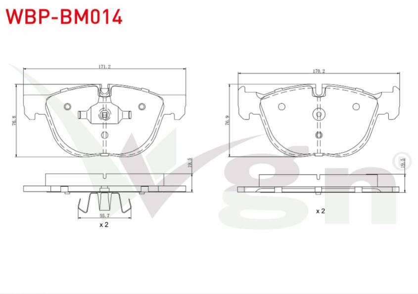 FREN BALATA ON BMW X5 (E70) 3.0 D 2007-2012 / BMW X5 (E70) 3.0 SI 2007-2012 / BMW X5 (E70) 3.0 SD 2007-2012 / X6 (E71,E72) 3.0 D 2008-