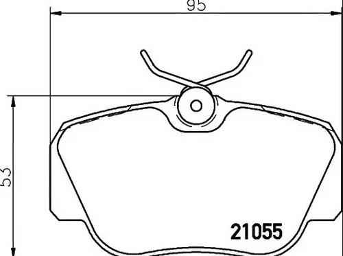 FREN BALATA ON MERCEDES 190 (W201) 2.0 1982-1993 / 2.5 1982-1993/ D 2.5 1982-1993/ BMW 3 SERISI (E30) 316 i 1982-1992/ 315 1982-1992/ 320 D 1982-1992/