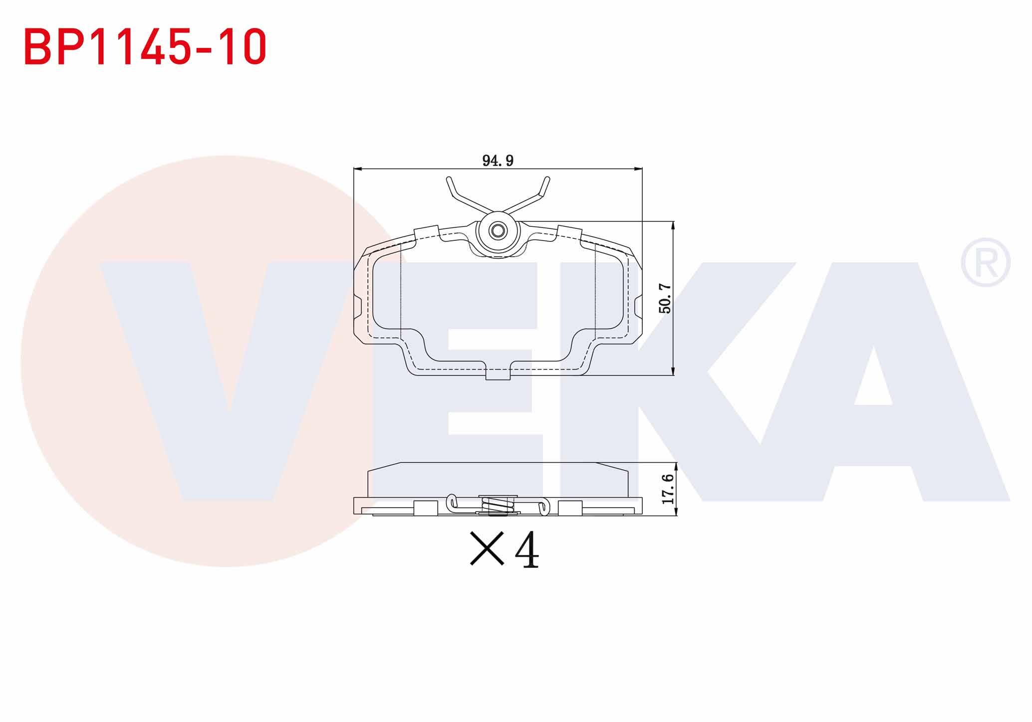 FREN BALATA ON MERCEDES 190 (W201) 2.0 1982-1993 / 2.5 1982-1993/ D 2.5 1982-1993/ BMW 3 SERISI (E30) 316 i 1982-1992/ 315 1982-1992/ 320 D 1982-1992/