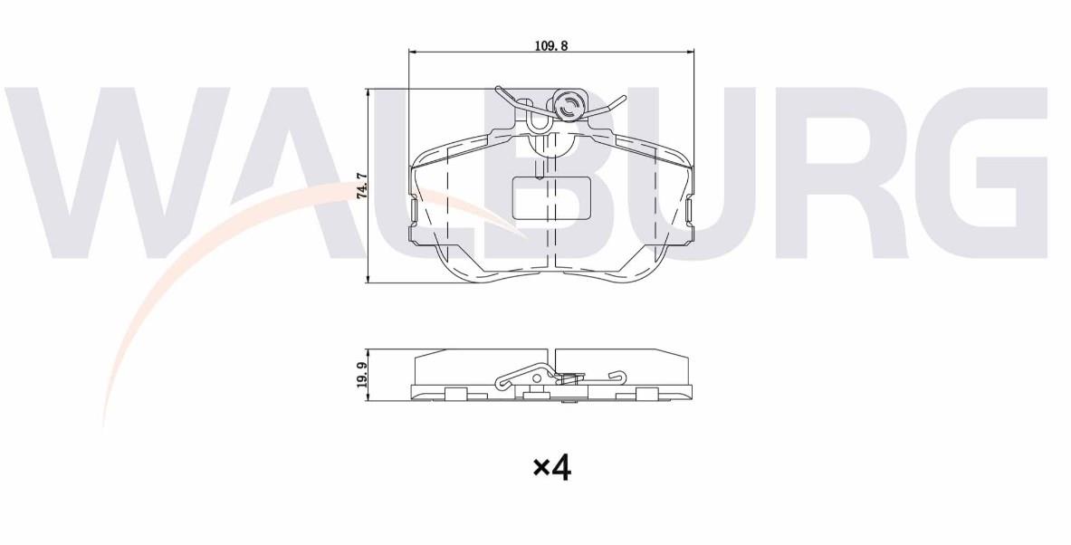 FREN BALATA ON MERCEDES C SERISI (W203) C 200 20.00mm 2000-2006 A0024202220A0024202120 A0054200320 A0054204620