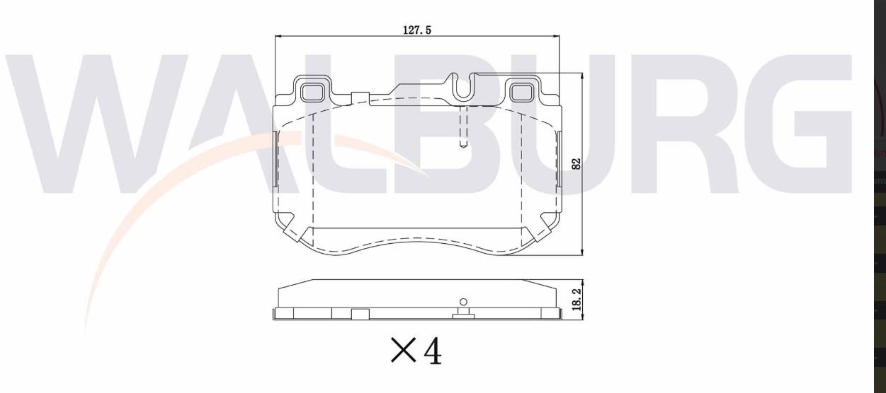 FREN BALATA ON MERCEDES C SERISI (W205) C 200 BlueTEC 2014-/ (W205) C 220 BlueTEC 2014- / (W205) C 250 BlueTEC 2014- A008420172064 A0084201720