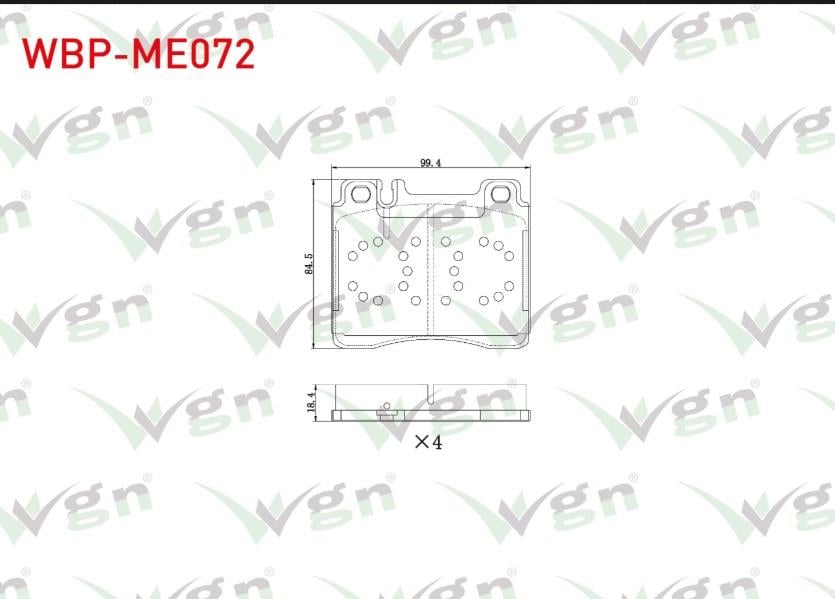 FREN BALATA ON MERCEDES S SERISI (W140) S 320 1991-1998 / S SERISI (W140) S 300 1991-1998