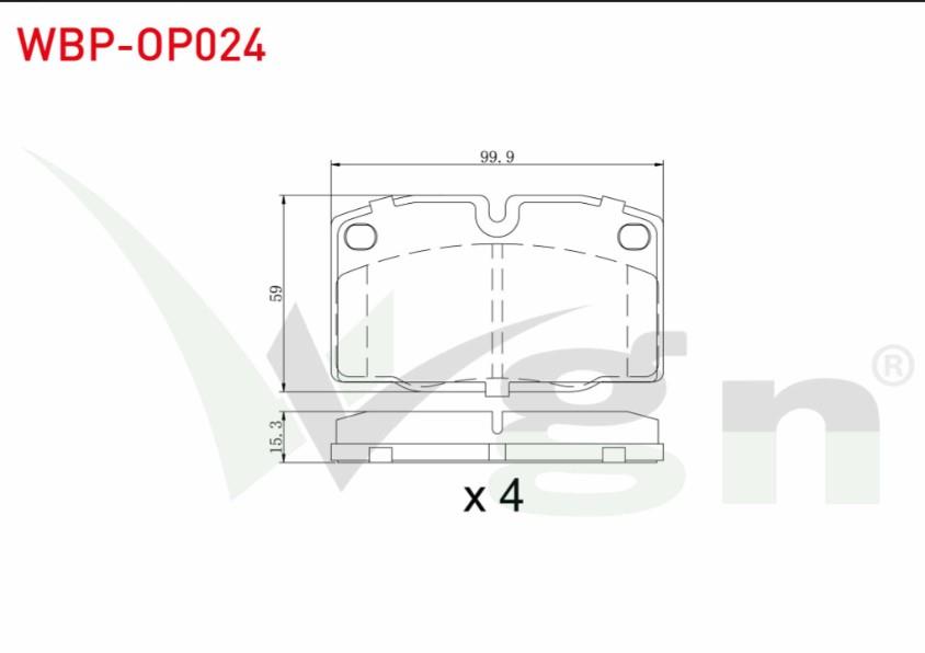 FREN BALATA ON OPEL VECTRA A 1.4 1988-1995/ VECTRA A 1.6 1988-1995/ VECTRA A 1.8 1988-1995/ CORSA A 1.2 1983-1993/ CORSA A 1.4 1983-1993/ VECTRA A 1.7 D 1988-1995/ TIGRA A 1.6 16v 1994-2000