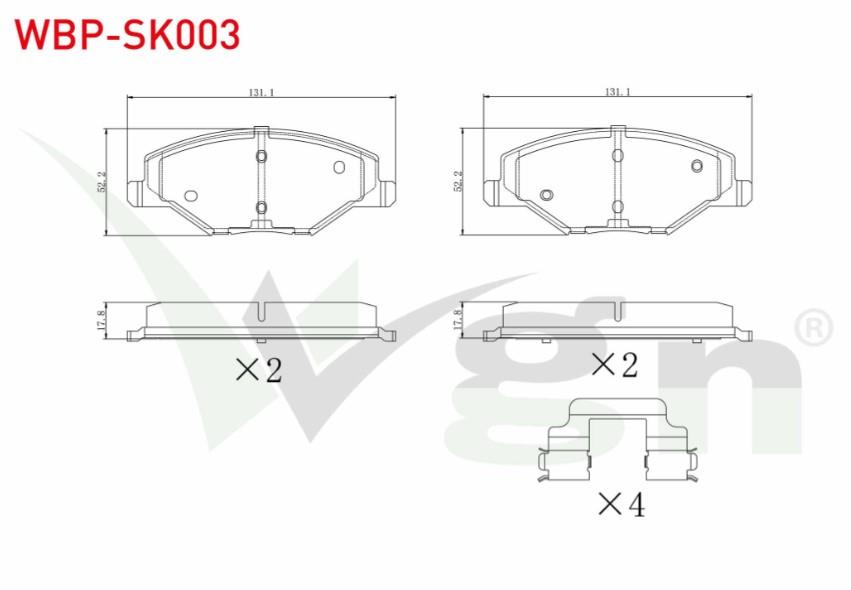 FREN BALATA ON SKODA FABIA II 1.2 2006-2015 / 1.2 TSI 2006-2015 / 1.4 2006-2015 / 1.6 2006-2015