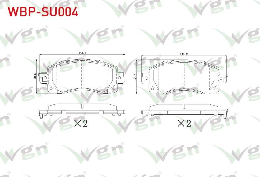 FREN BALATA ON SUBARU XV 1.6i 2017- / FORESTER 2.0 2018-