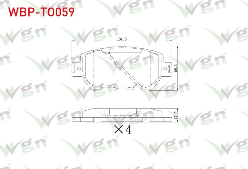 FREN BALATA ON TOYOTA CAMRY (_V30) 2.4 VVT-I 2001-2006 / CAMRY (_V30) 2.4 VVT-I 2001-2006 / CAMRY (_V30) 3.5 VVT-I 2001-2006