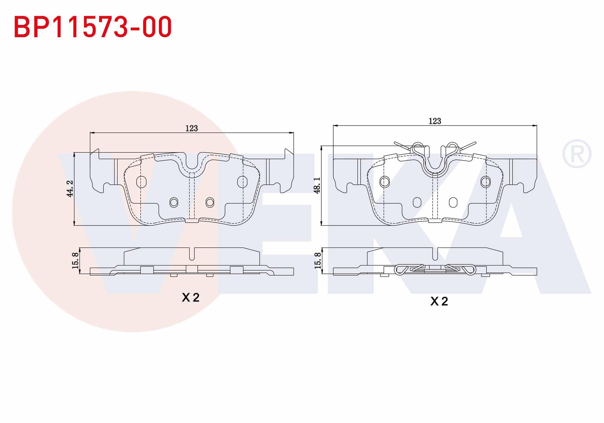 FREN BALATASI ARKA 1F40-2 F45-F46-X1 F48-X1 F49-X2 F39 MINI-F54-F60