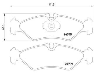 FREN BALATASI ARKA 901 SPRİNTER - 2D0698451A-2D0698451C-2D0698451D