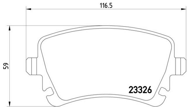 FREN BALATASI ARKA-FİŞLİ AXB-AXD-CAAB-CFCA T5 1.9TDİ-2.0TDİ-2.5TDİ