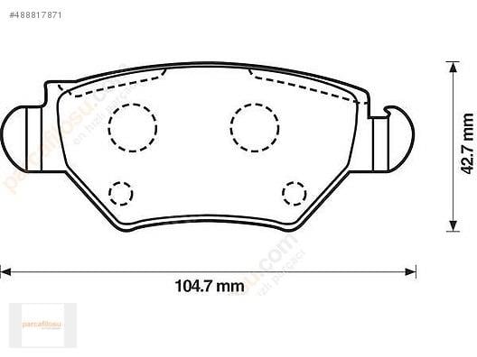 FREN BALATASI ARKA OPEL ASTRA G 1.4, 1.6 16V (98-05) 1605039-1605961