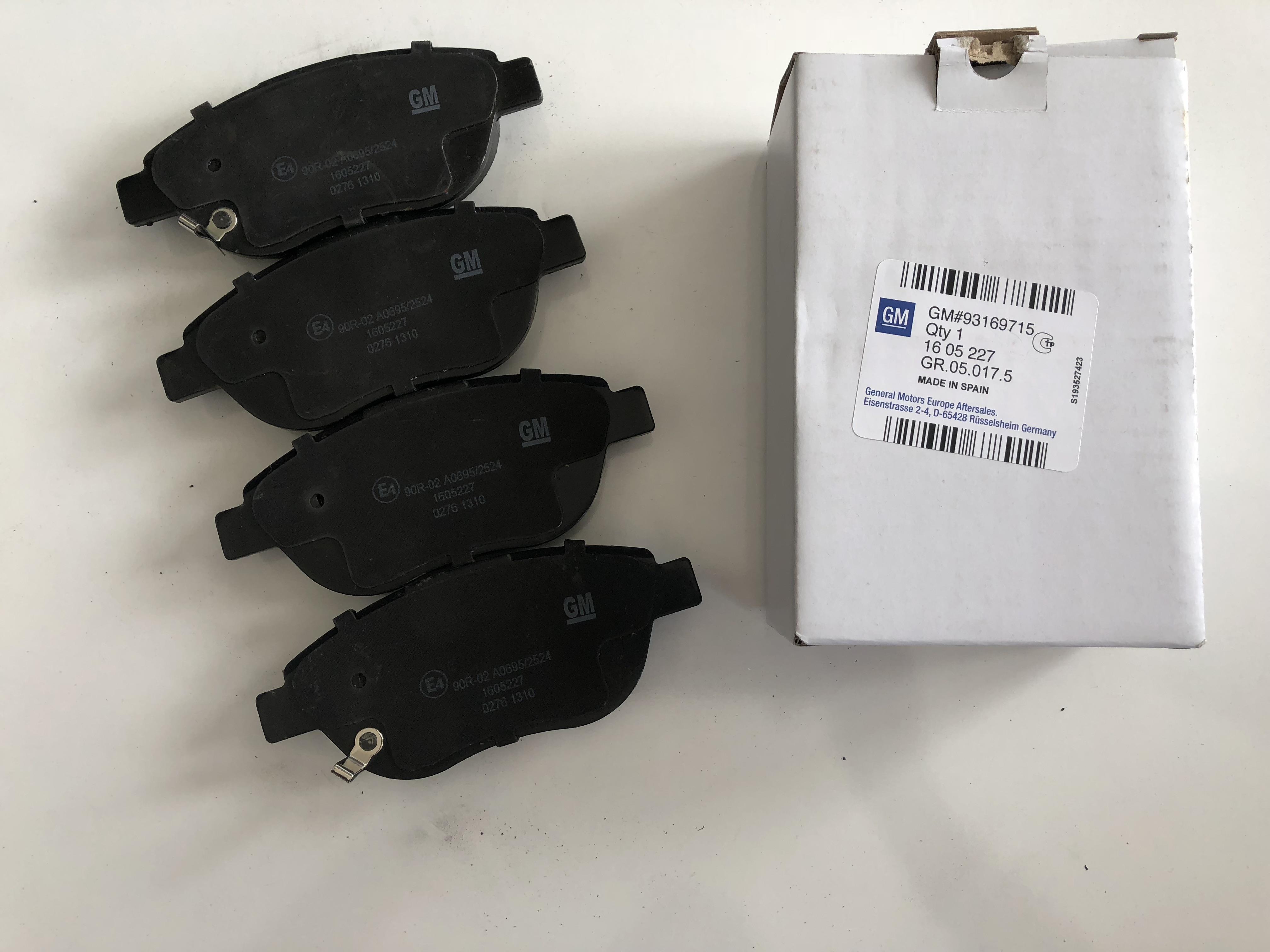 FREN BALATASI ÖN CORSA D A13DTC Z13DTJ Z13DTH A13DTE BÜYÜK TIP 284 MM DISKLER IÇIN 1605227 93189816 93169175